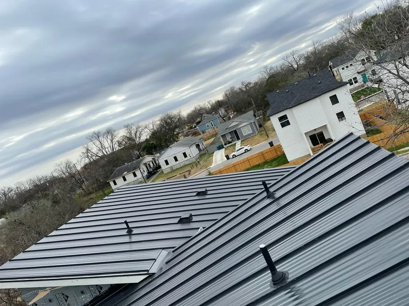 Standing seam metal roof panels with vents for Skylight Repair in Tarrytown